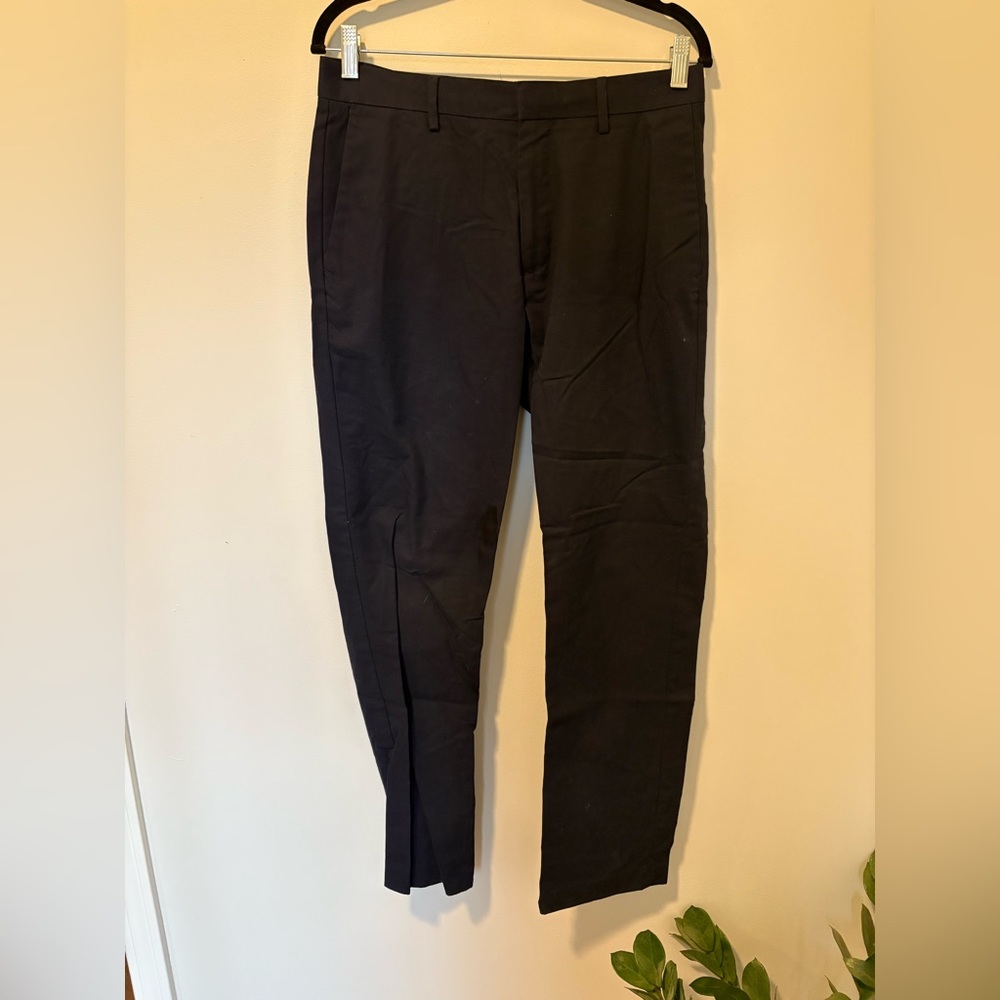 Banana Republic Navy Non-Iron tailored slim fit pants